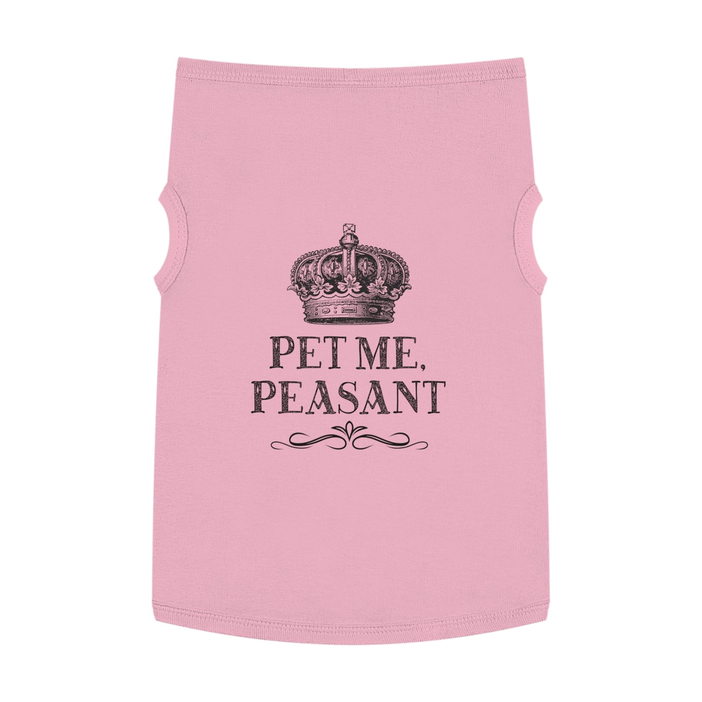Crown Dog Shirt — "Pet Me, Peasant"