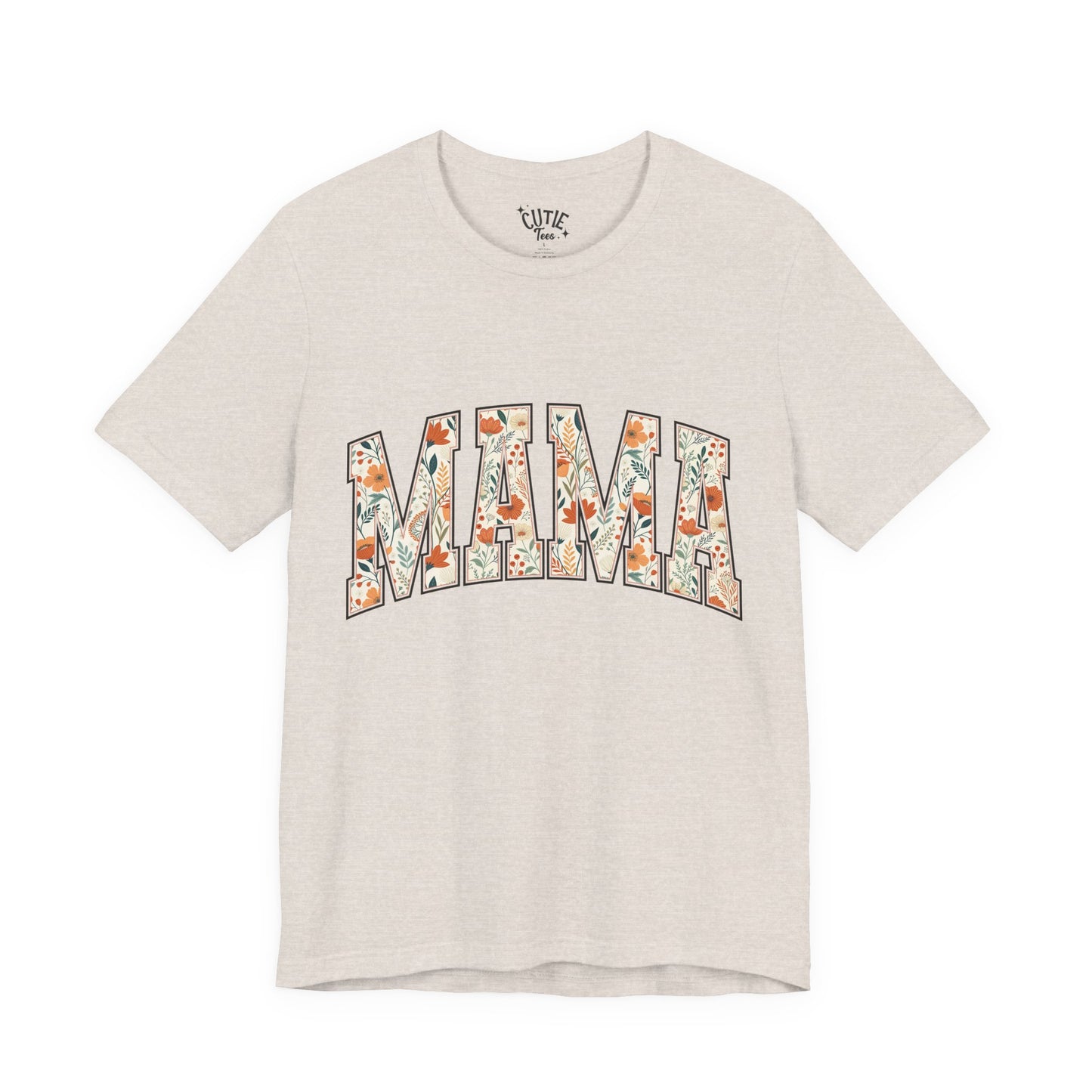 Mama Floral Arch T-Shirt — Floral 'MAMA' Graphic Tee for Moms