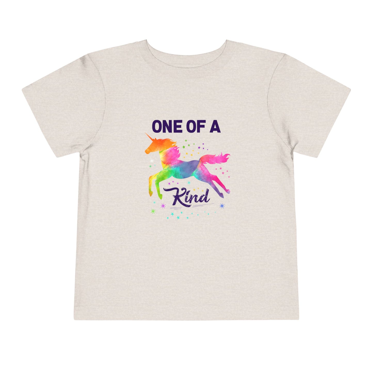 Unicorn Toddler Tee, One of a Kind, Cute Kids Shirt, Birthday Gift, Playwear, Rainbow Apparel
