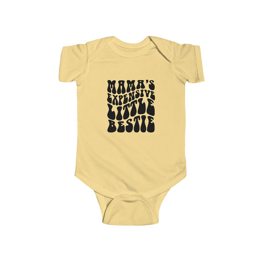 Mama's Expensive Little Bestie Baby Onesie, Funny Baby Shower Gift