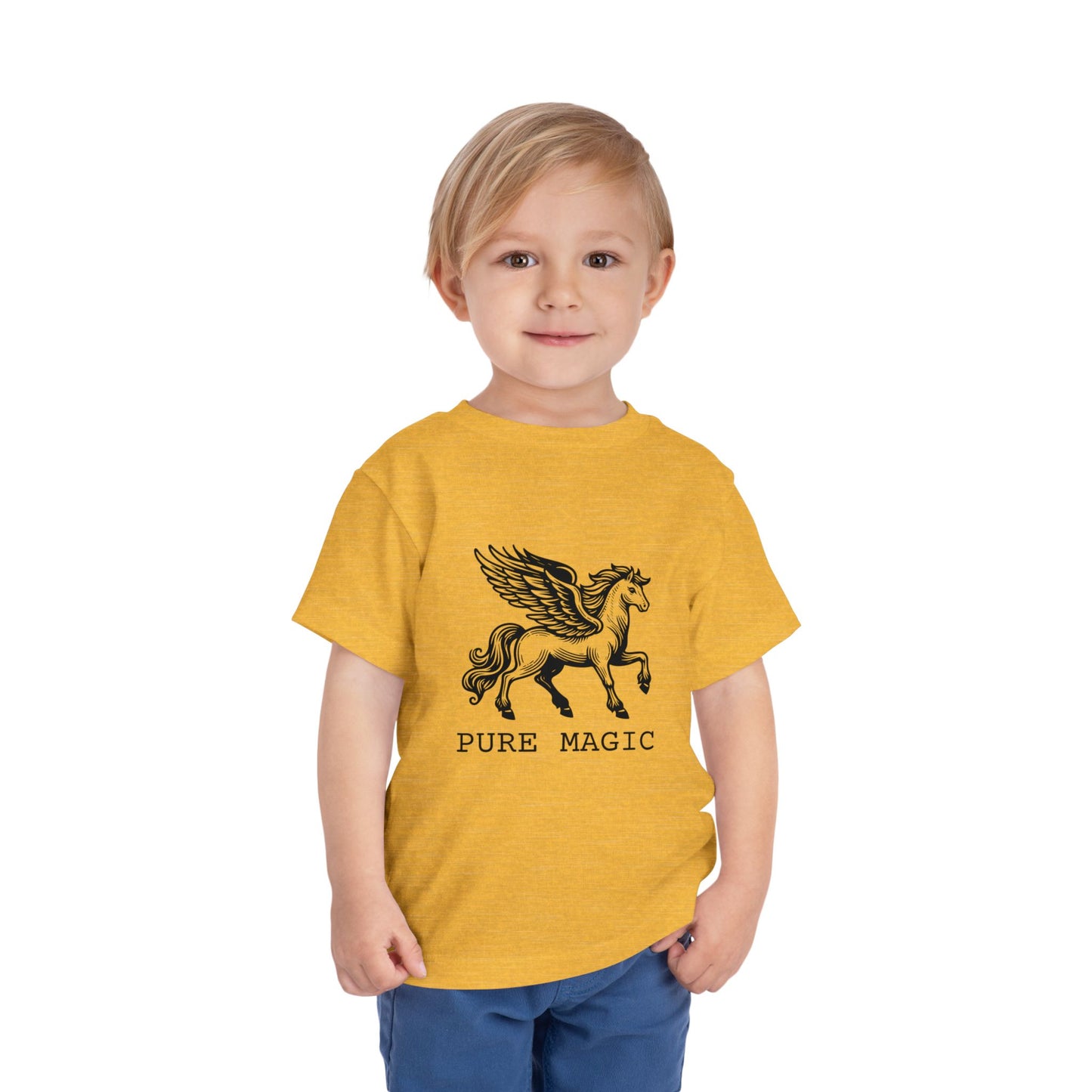 Pure Magic Pegasus Fantasy Toddler Short Sleeve Tee - Bella+Canvas Shirt