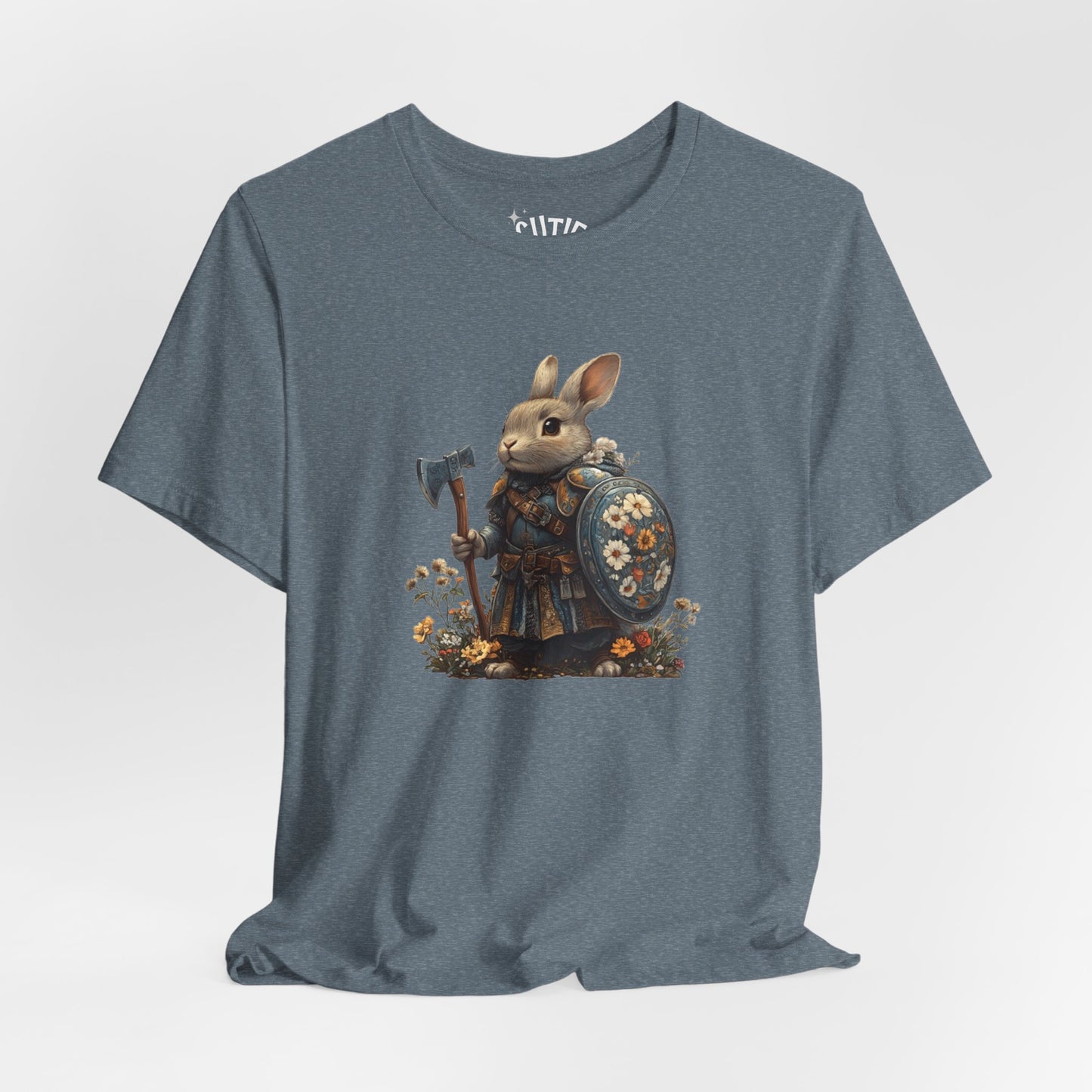 Warrior Rabbit Tee | Perfect for Animal Lovers, Gifts, Casual Wear, the Great Outdoors, and the Adventurous Spirit