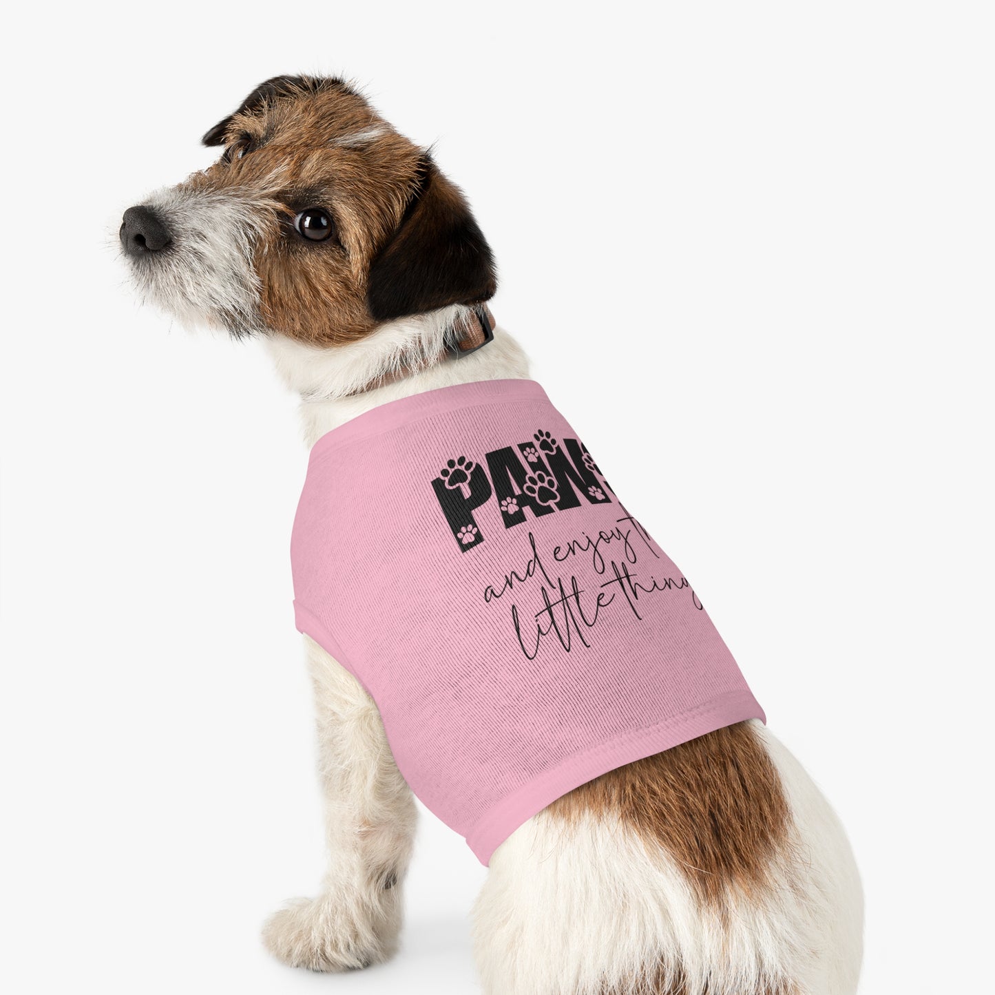 Cute Pet Tank Top - "Paws and Enjoy the Little Things"