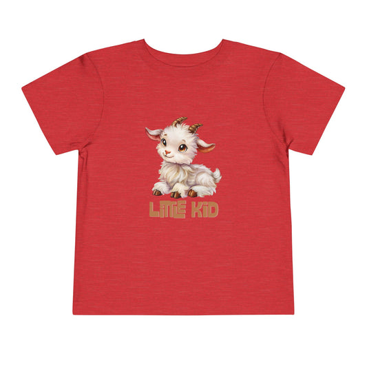 Little Kid Toddler Tee - Baby Goat Pun Shirt - Bella+Canvas - Goat Lover Gift