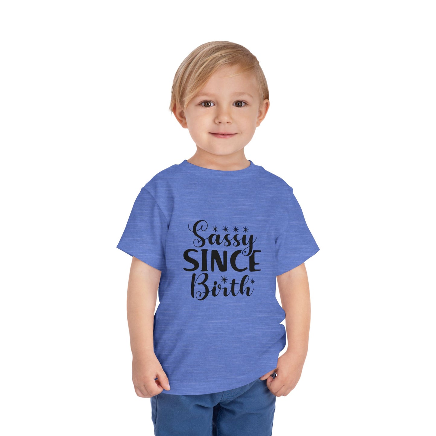 Sassy Since Birth Toddler Tee -  Funny Strong Kids Spicy Personalities