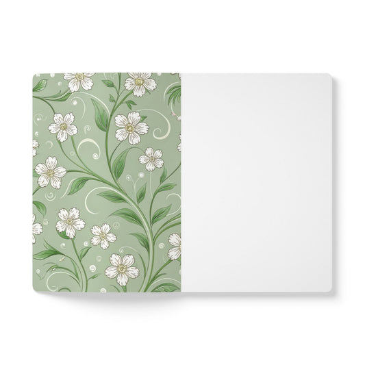 Grow Through What You Go Through: Minimalist Floral Softcover Journal, Perfect for Daily Reflection, Gift, Writing, and Self-Care