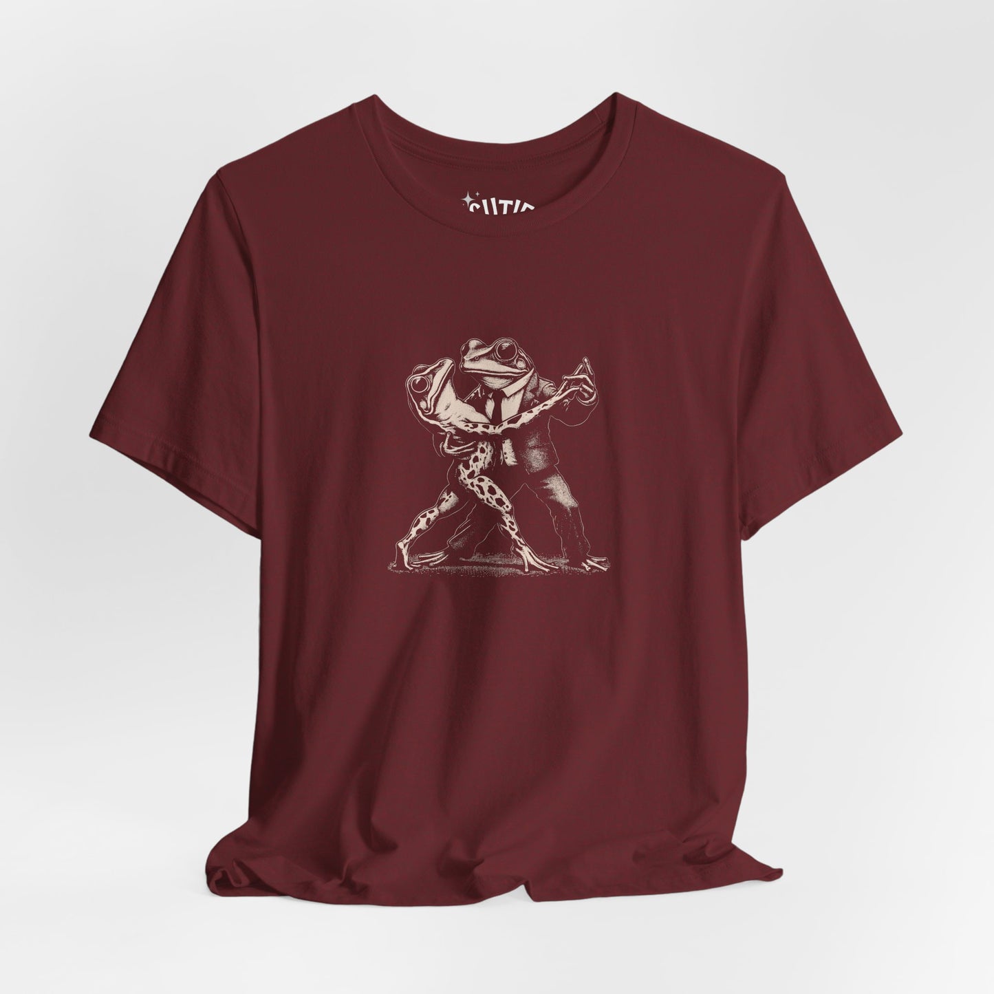 Frog Tango Graphic Tee, Casual Wear, Unisex Clothing, Unique Gift, Everyday Essentials, Perfect for Parties