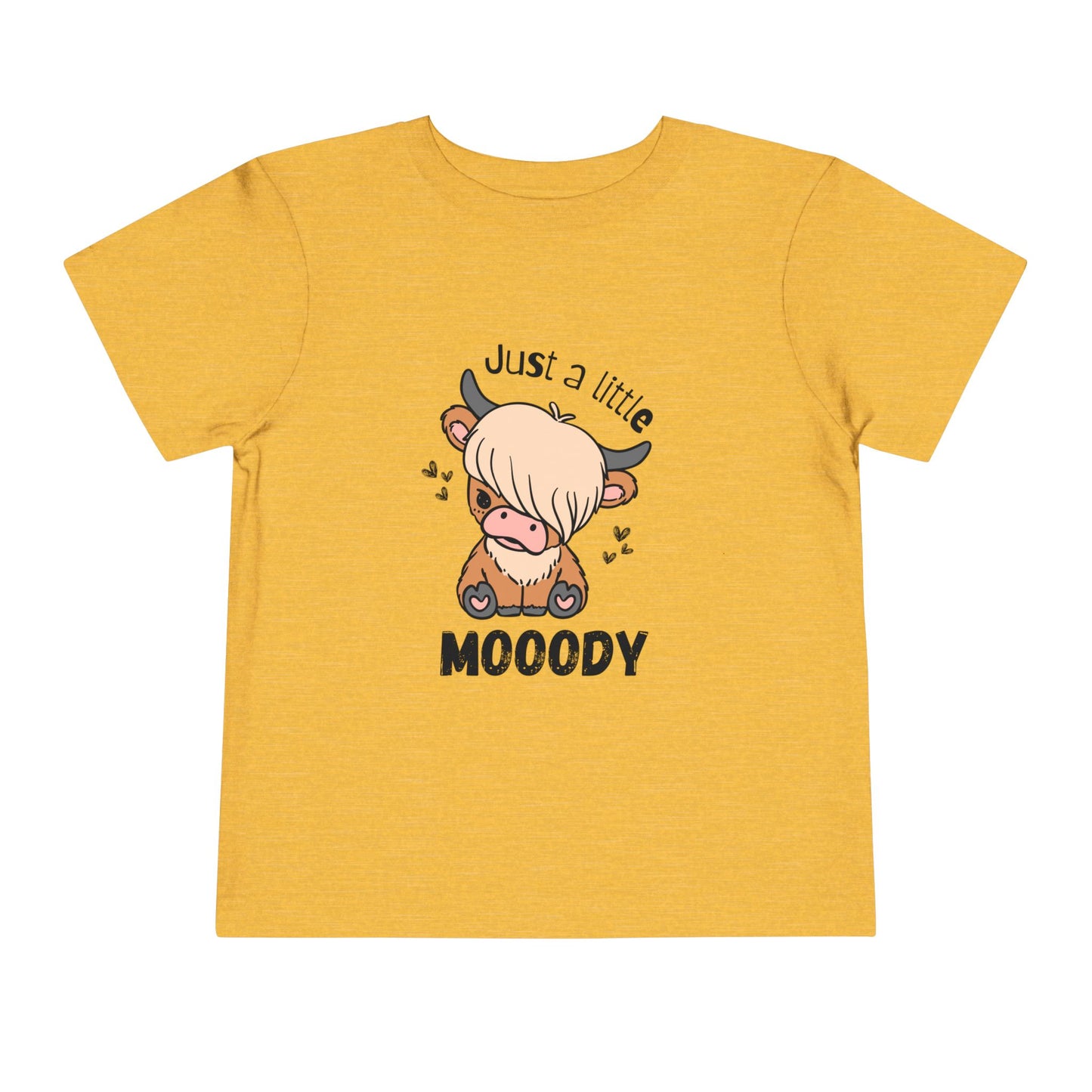 Emo Cow Toddler Tee - "Just a Little Mooody"