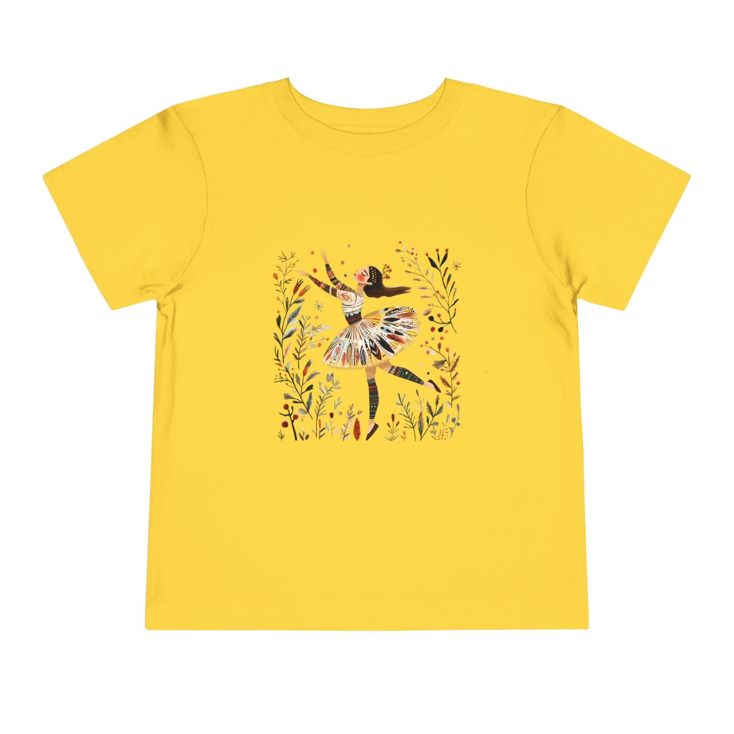 Nutcracker Ballet Scandanavian-Style Dance Toddler Tee, Cute Kids Dance Shirt, Short Sleeve Toddler Top, Gift for Little Dancers, Birthday Party Outfit