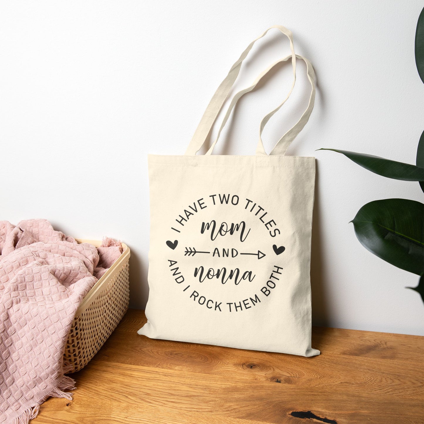 Nonna Canvas Tote Bag - Gift for Mom, Italian Grandma, Thank You Gift
