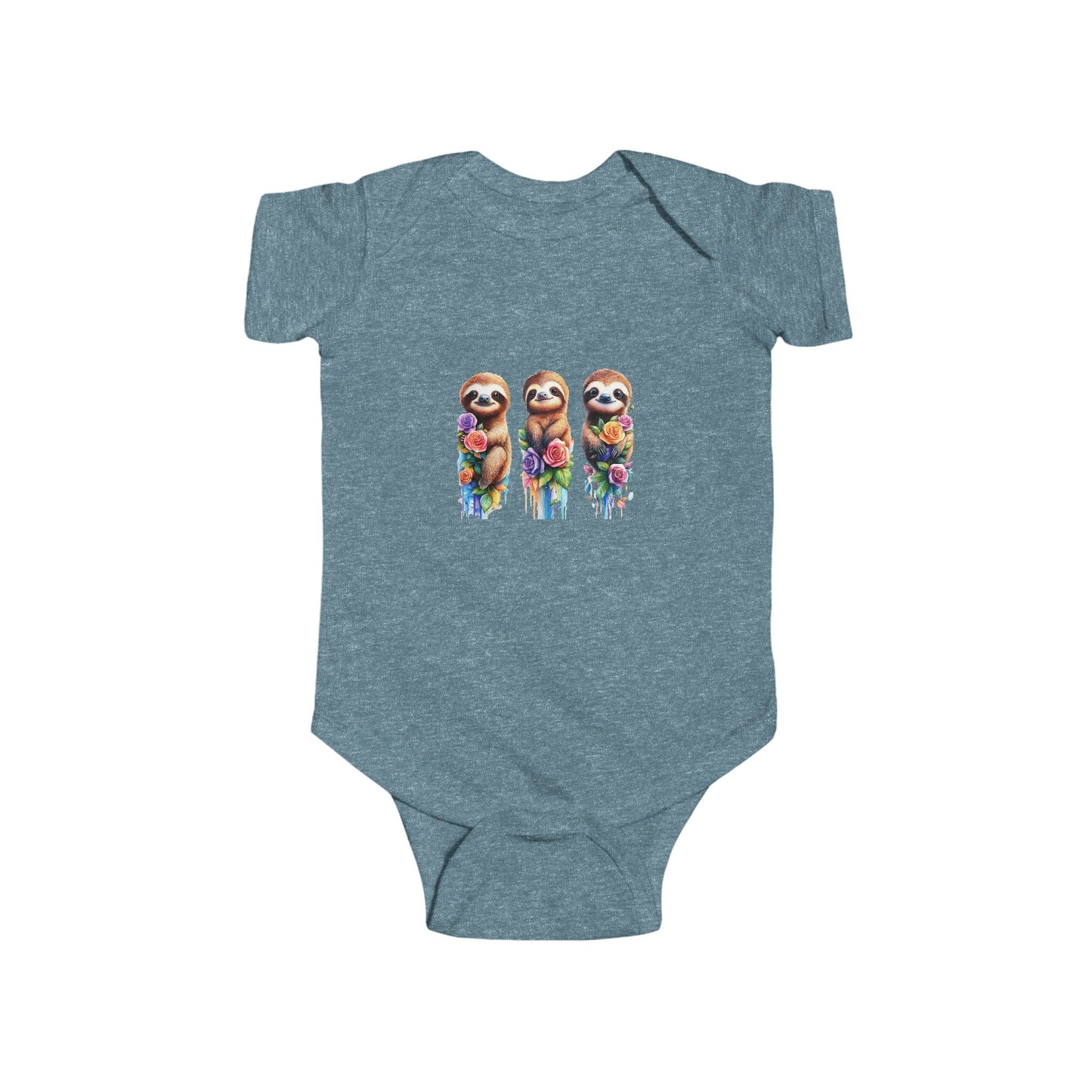 Baby Sloth Watercolor Infant Bodysuit