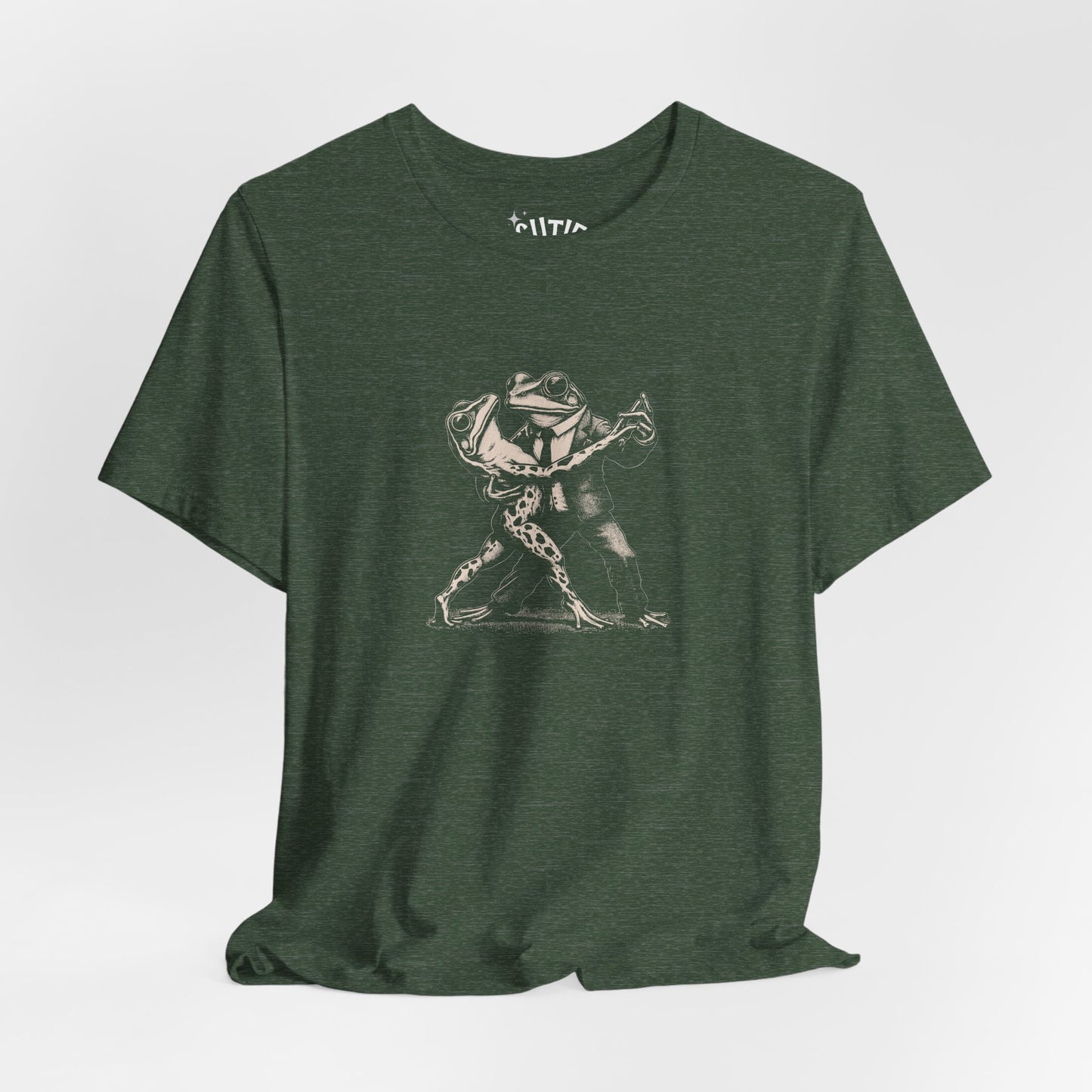 Frog Tango Graphic Tee, Casual Wear, Unisex Clothing, Unique Gift, Everyday Essentials, Perfect for Parties