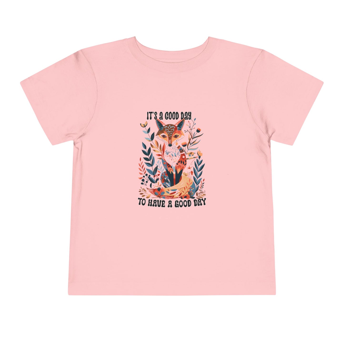 Boby Fox Boho Toddler Tee - 'It's a Good Day' Cute Animal Design, Kids Adventure Shirt, Toddler Gift, Playdate Outfit, Nature Lover Tee