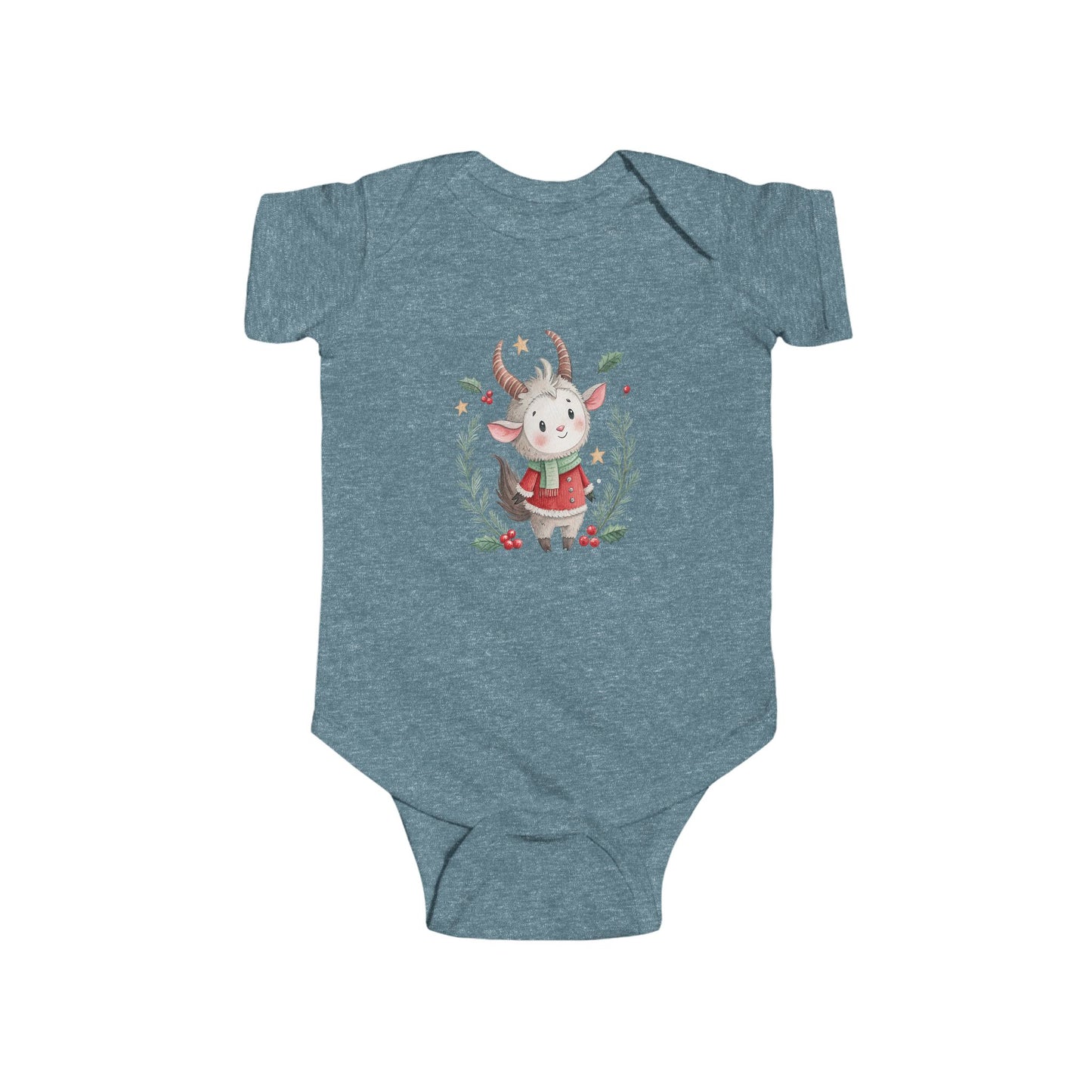 Krampus Infant Bodysuit, Cute Christmas Outfit, Baby Holiday Apparel, Newborn Gift, Winter Onesie