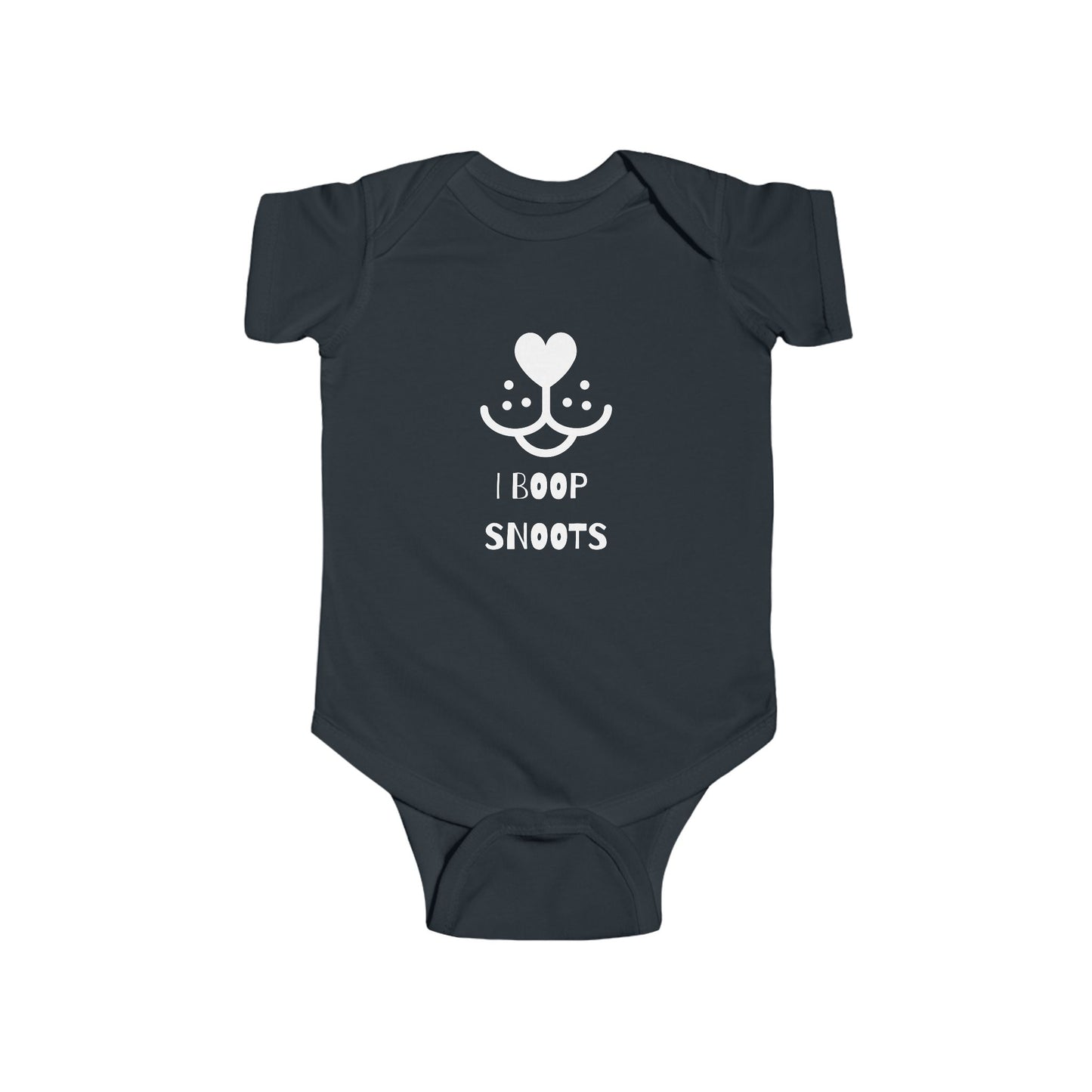 "I Boop Snoots" Cute Baby Bodysuit Design, Infant Clothing, Baby Shower Gift, Funny Baby Outfit, Newborn Gift, Animal Lover Apparel