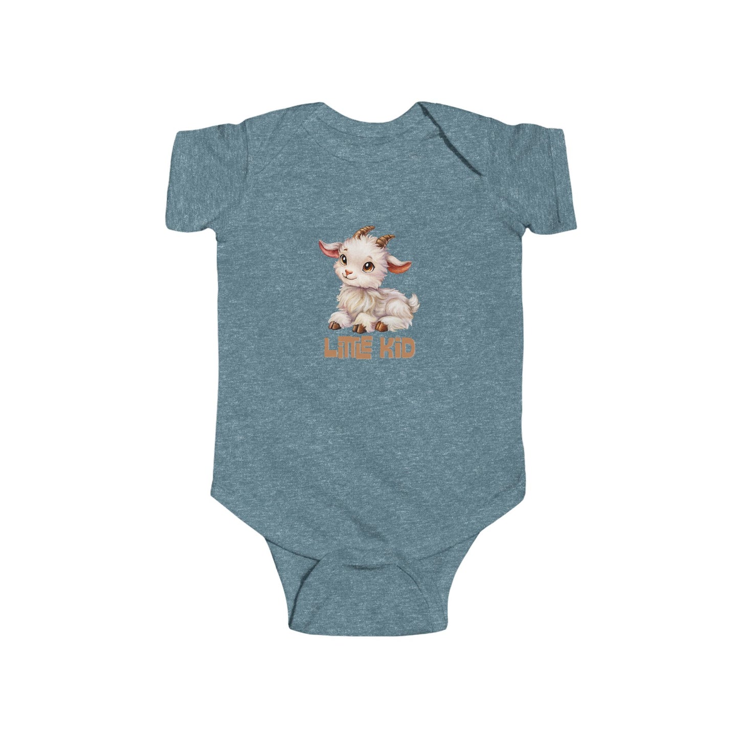 Little Kid Baby Goat Infant Bodysuit - Cute Kid Goat Pun Onesie
