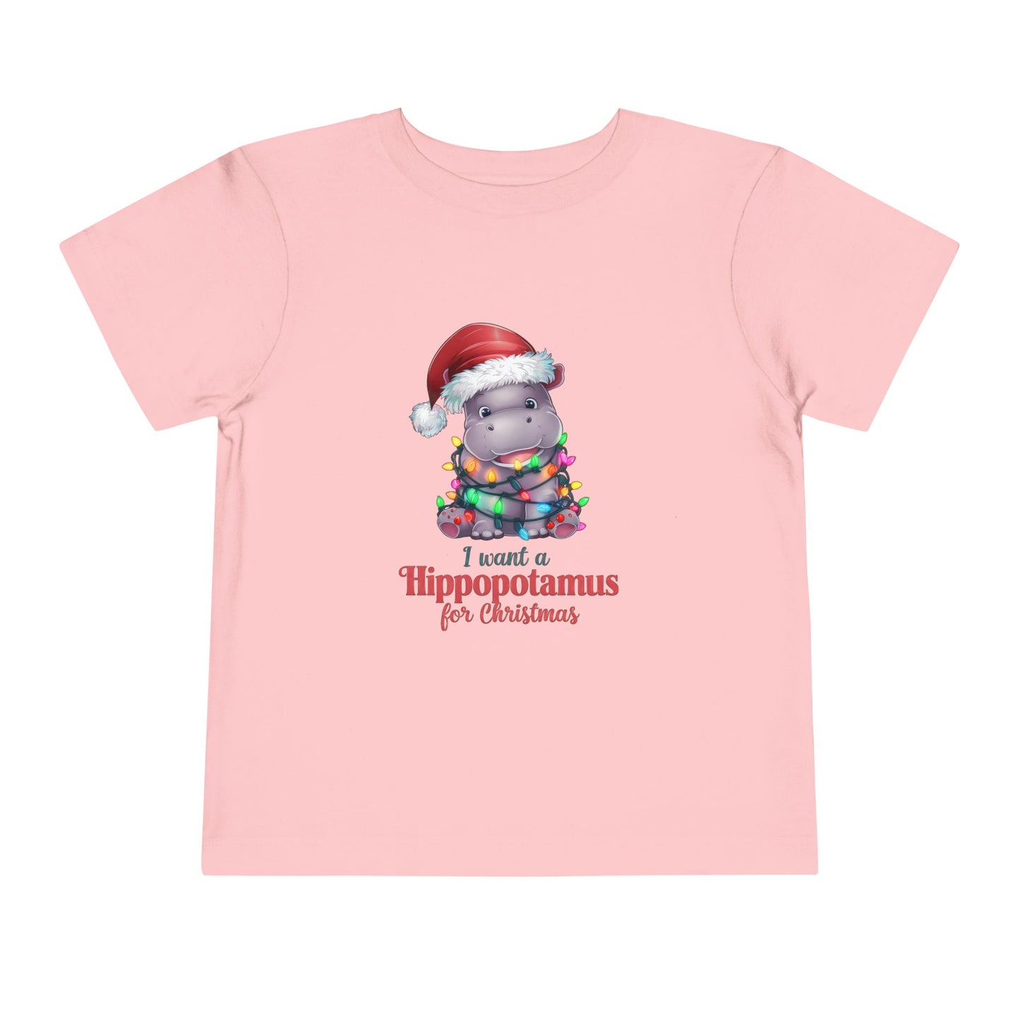 Hippo Christmas Toddler T-Shirt