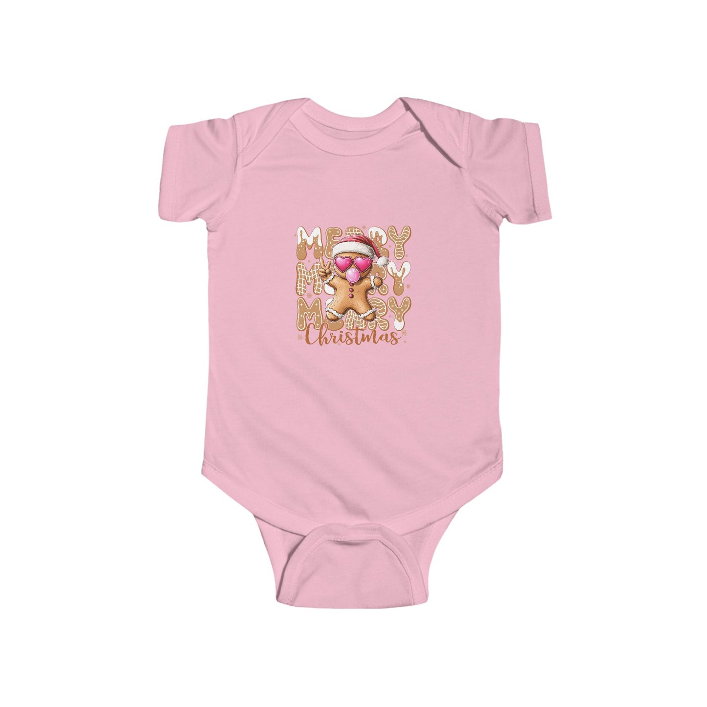 Gingerbread Merry Christmas Baby Onesie