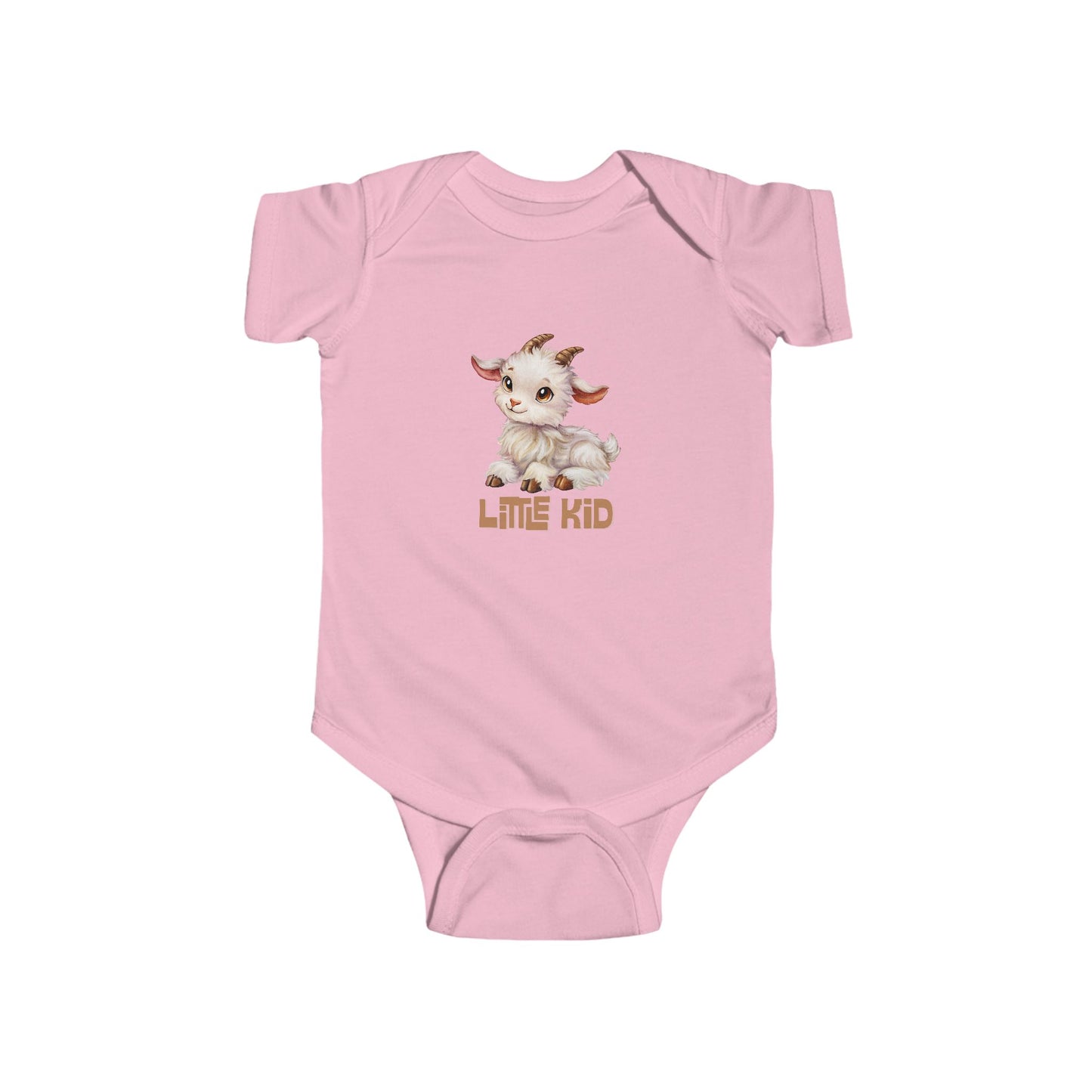 Little Kid Baby Goat Infant Bodysuit - Cute Kid Goat Pun Onesie
