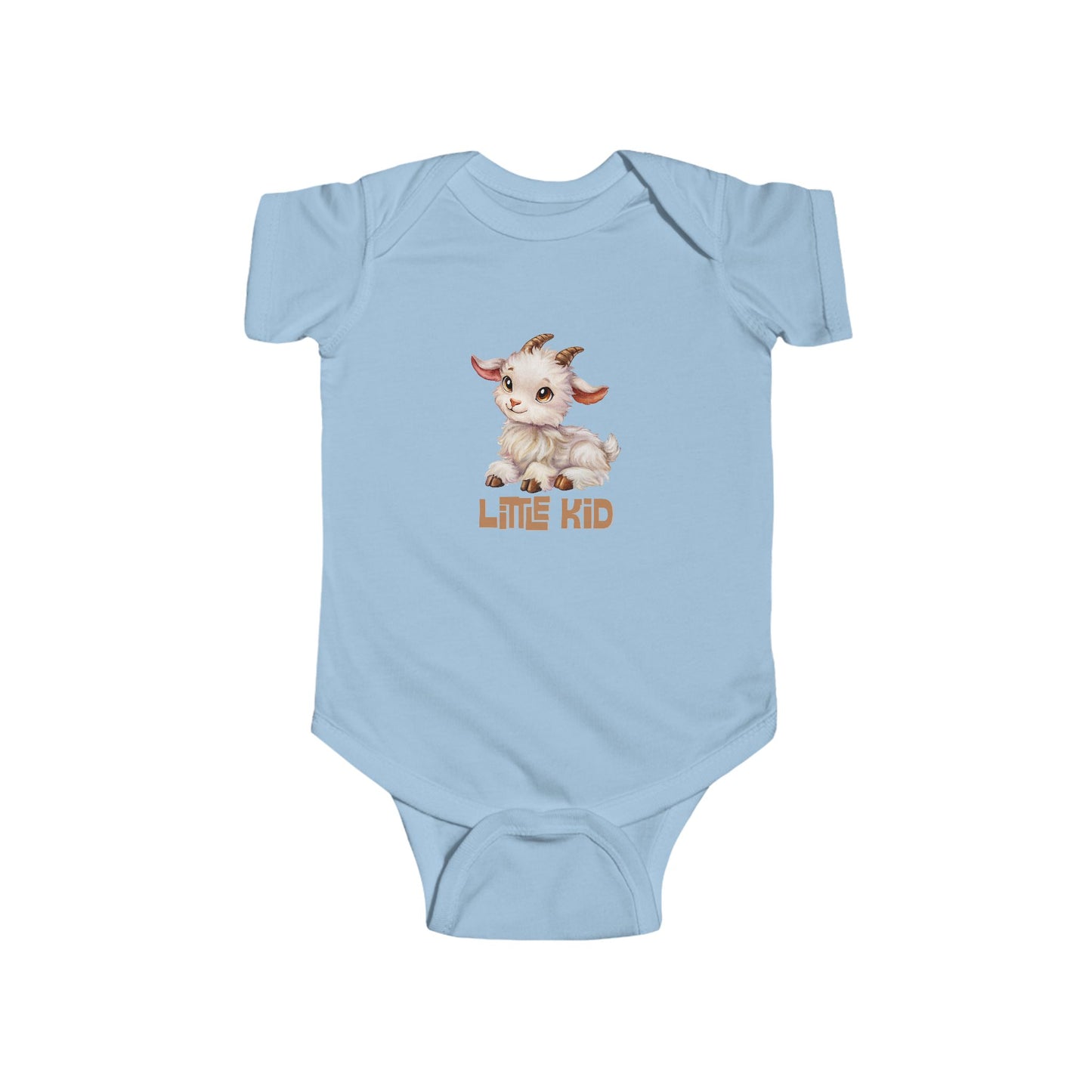 Little Kid Baby Goat Infant Bodysuit - Cute Kid Goat Pun Onesie