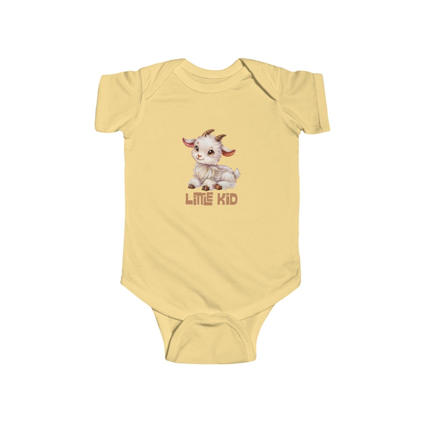 Little Kid Baby Goat Infant Bodysuit - Cute Kid Goat Pun Onesie