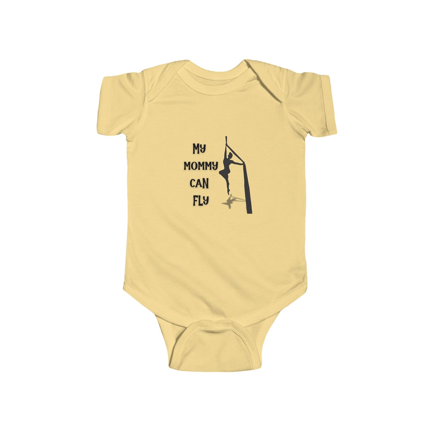My Mommy Can Fly Aerialist Mom Infant Bodysuit - Circus Baby Onesie