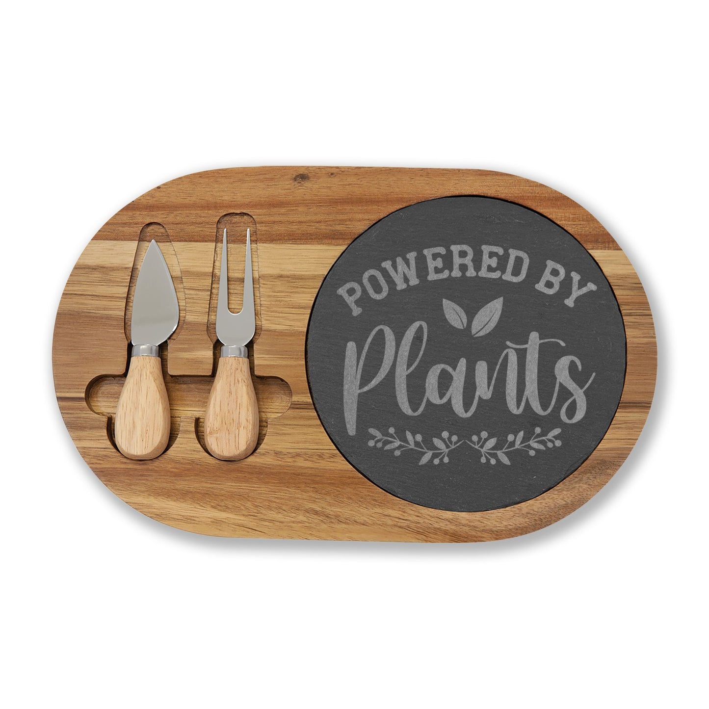 Engraved Charcuterie Board - Powered by Plants