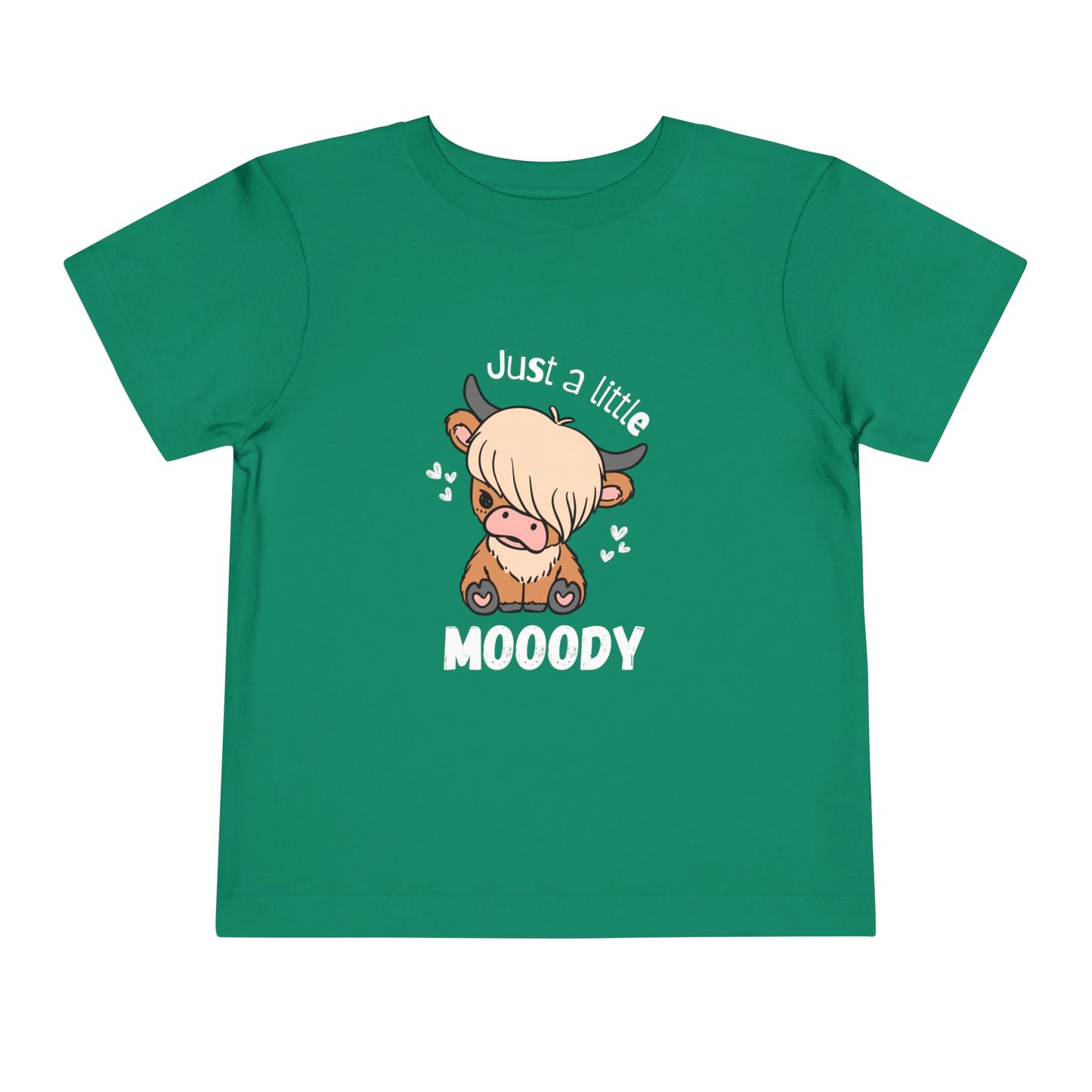 Emo Cow Toddler Tee - "Just a Little Mooody"