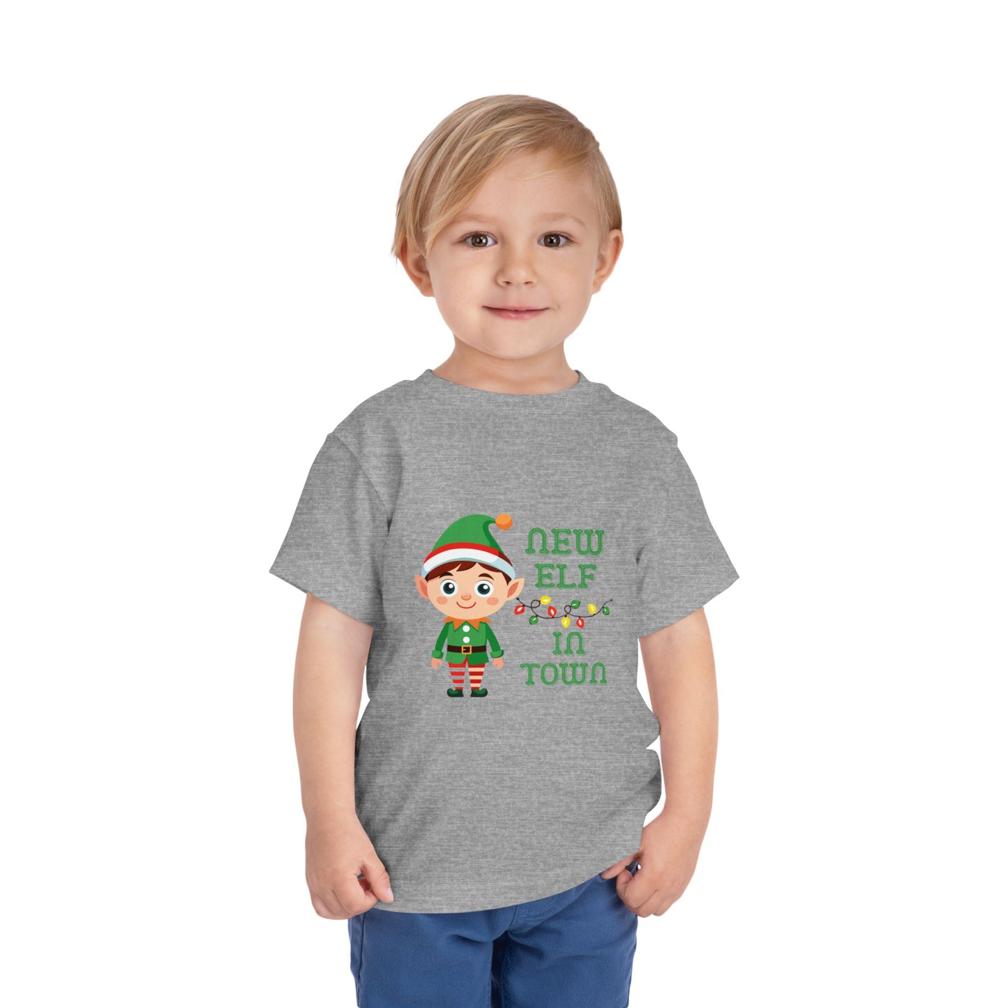 New Elf in Town Toddler T-shirt, Holiday Gift, Christmas Gift