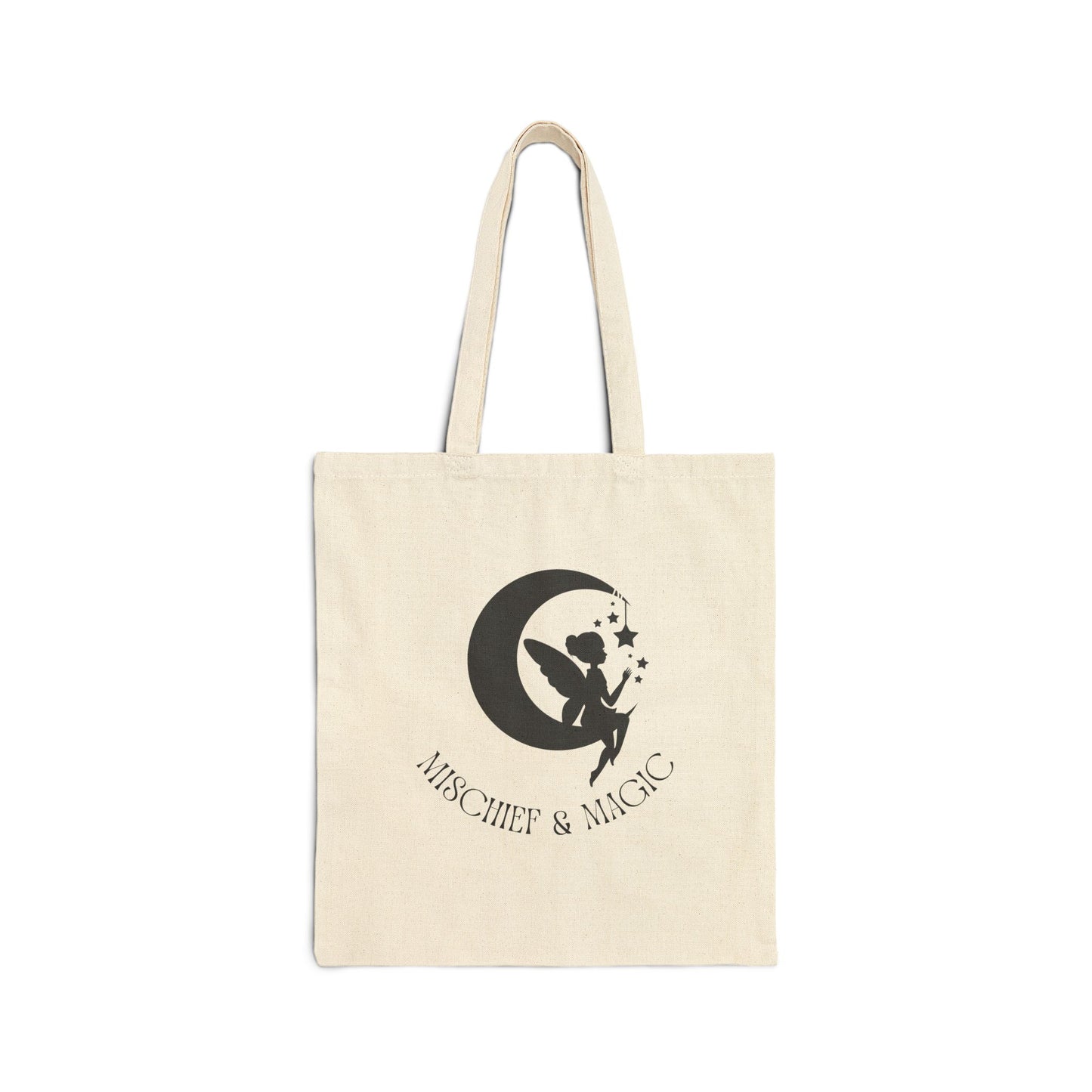 Mischief & Magic Fairy Moon Design Canvas Tote Bag