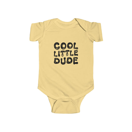 Cool Little Dude Baby Onesie - Retro Design - Baby Shower Gift