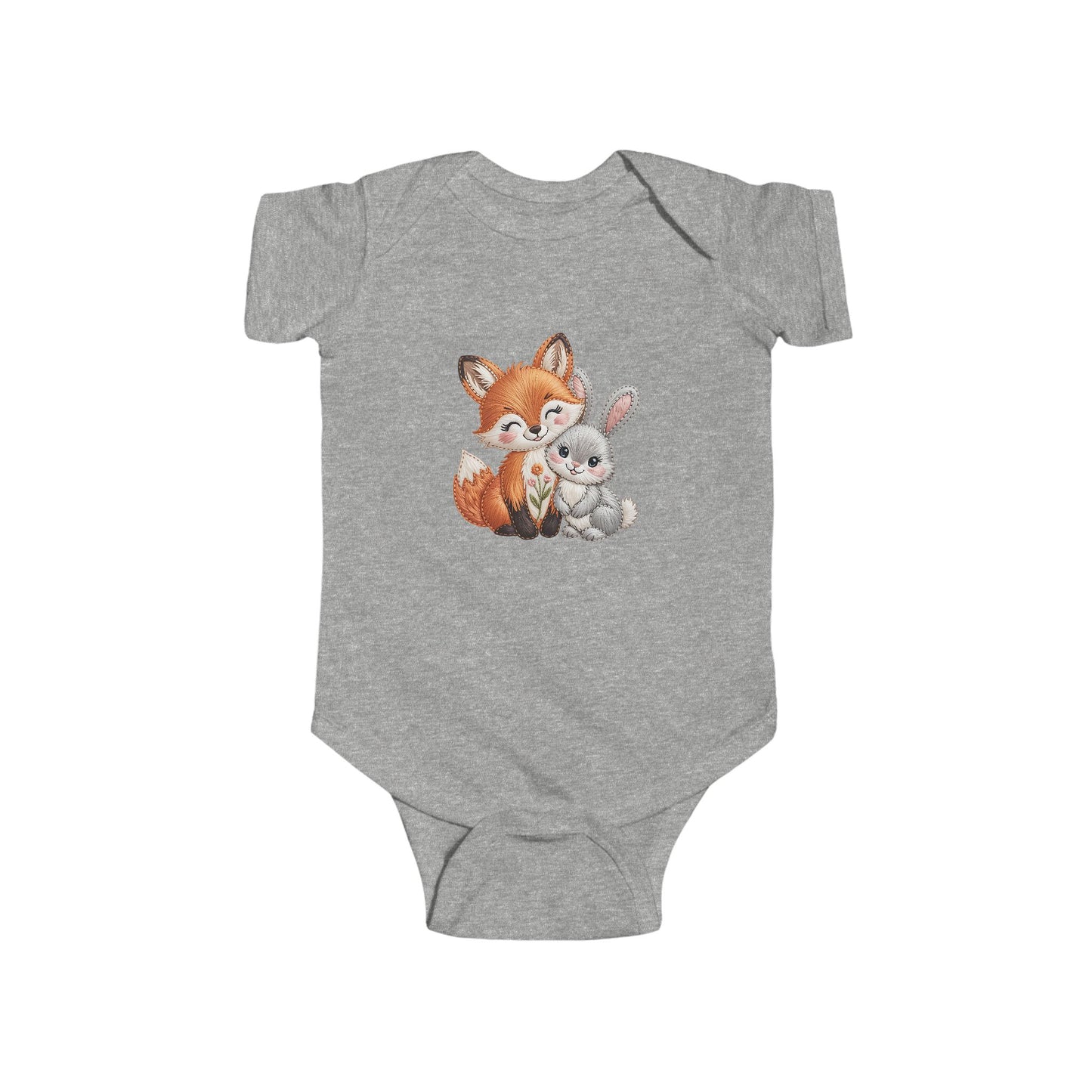 Animal Friends Infant Bodysuit, Fox and Bunny Design, Baby Shower Gift, Cute Nursery Outfit, Newborn Clothing, Adorable Baby [...]
