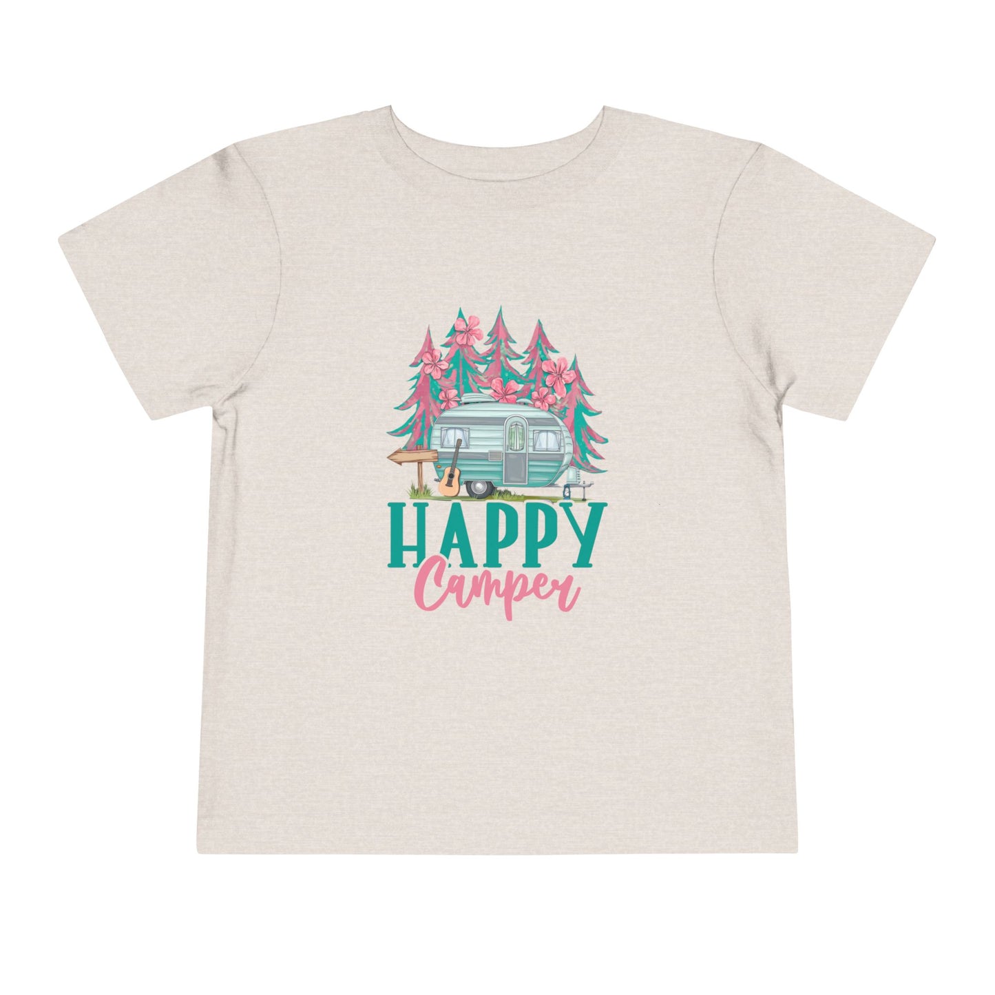 Happy Camper Toddler T-Shirt | Cute Camping Tee, Kids Outdoor Clothing, Summer Adventure Outfit, Gift for Little Explorers, Family