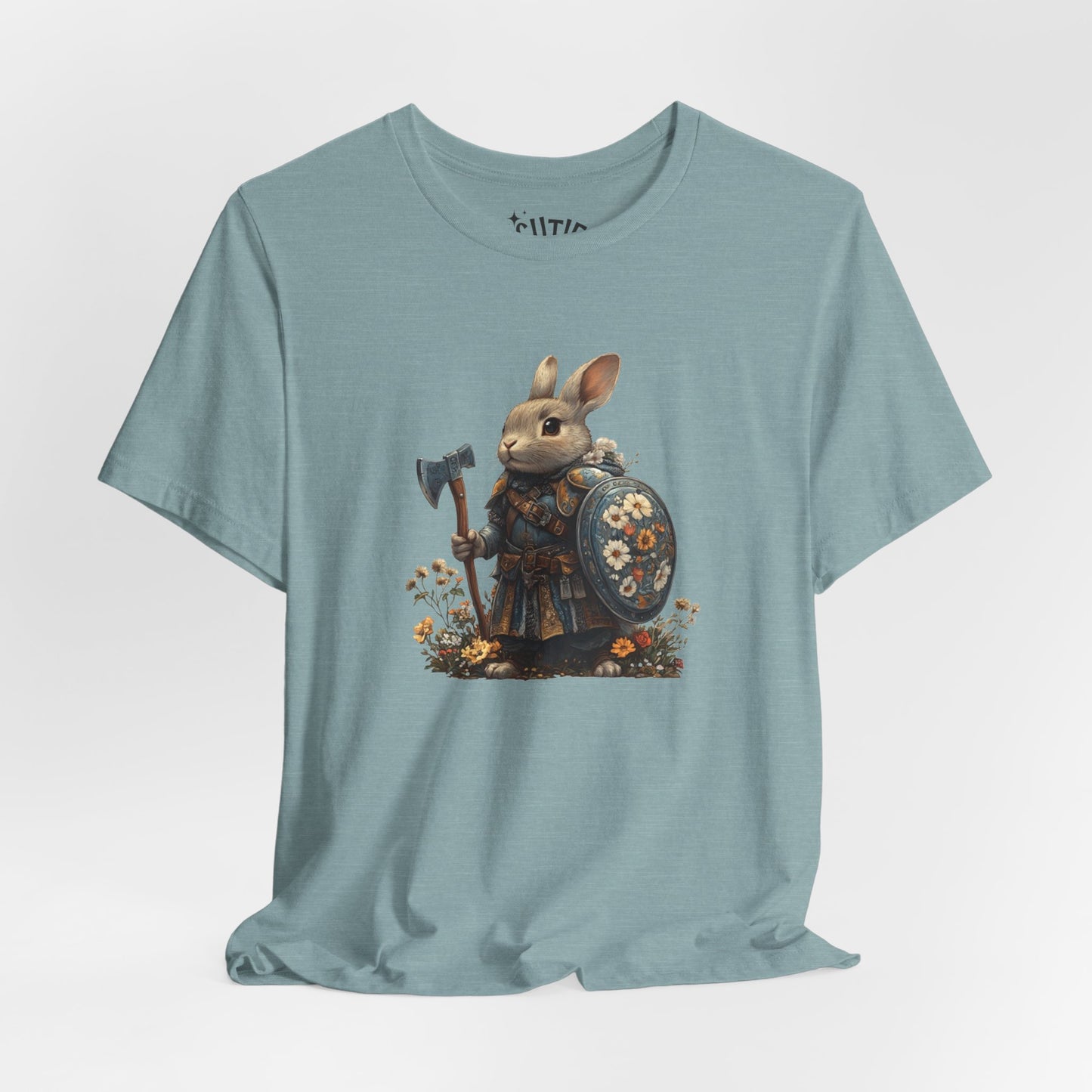 Warrior Rabbit Tee | Perfect for Animal Lovers, Gifts, Casual Wear, the Great Outdoors, and the Adventurous Spirit