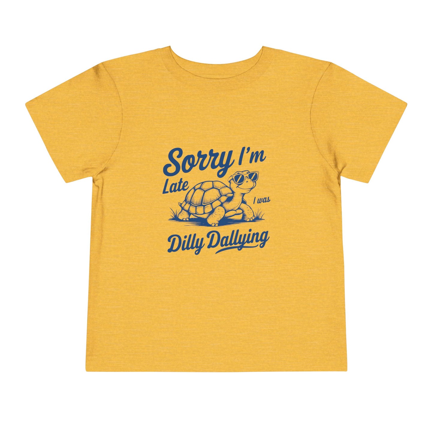 Sorry I'm Late Toddler Tee - Turtle Graphic