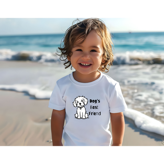 Dog's Best Friend Puppy Design Toddler T-Shirt