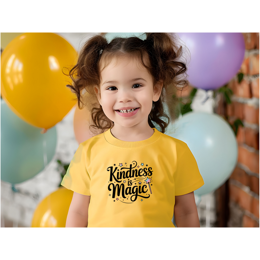 Toddler Tee - Kindness is Magic, Magic Wand & Positive Vibes