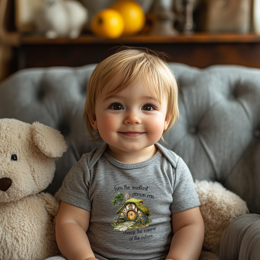 Hobbit House, Even the Smallest Person Can Change the Course of the Future Infant Bodysuit, Baby Onesie, Book Lover Gift