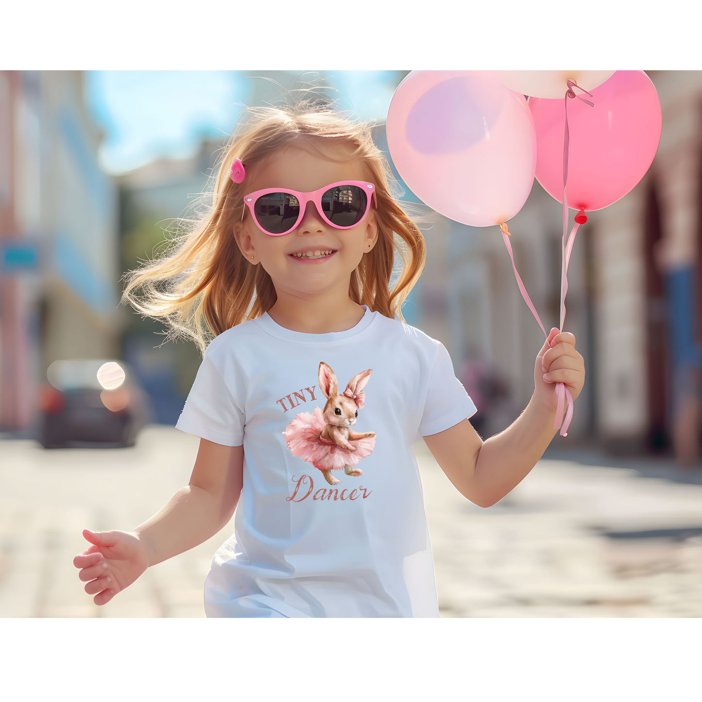 Tiny Dancer Toddler Tee - Adorable Ballet-Inspired Short Sleeve Shirt for Little Girls