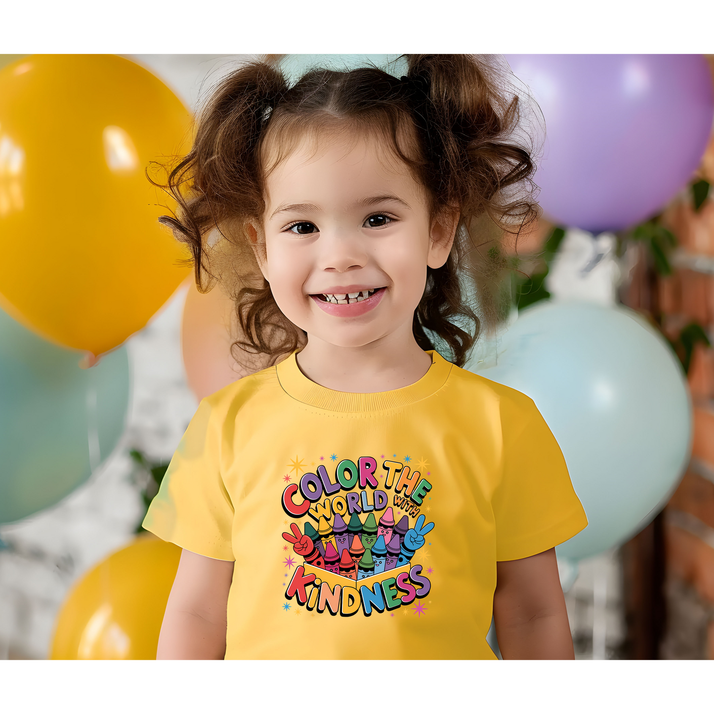 Crayon Toddler Tee - Color the World with Kindness