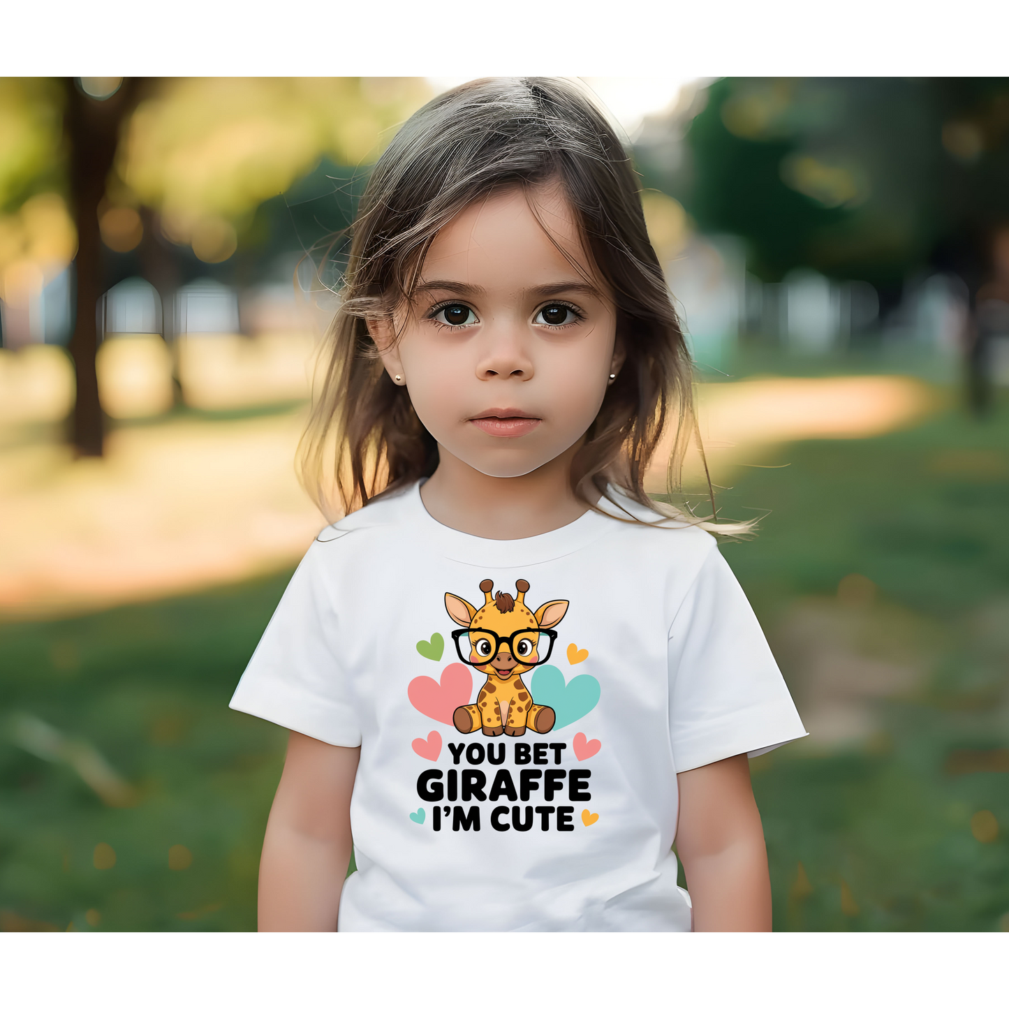 Cute Giraffe Toddler Tee, You Bet Giraffe I'm Cute, Kids Gift, Baby Shower Outfit, Playtime Shirt, Birthday Apparel, Animal Lover T-Shirt