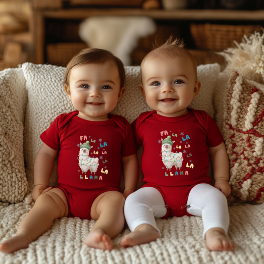 Llama Baby Bodysuit - Christmas Onesie