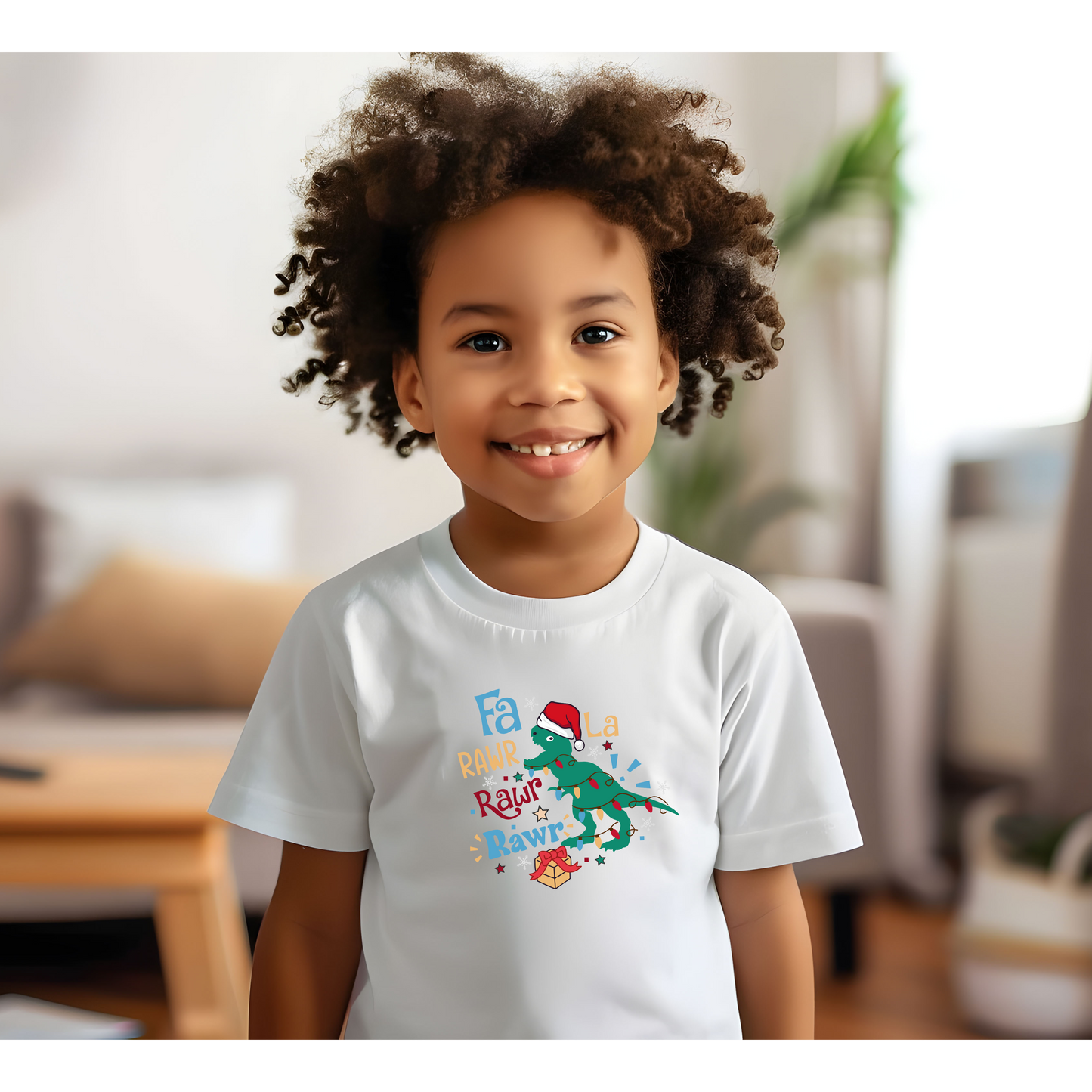 Dinosaur Christmas Toddler Tee, Fun Kids Holiday Shirt, Cute Dino Tee, Toddler Christmas Outfit, Gifts for Little Dinosaurs