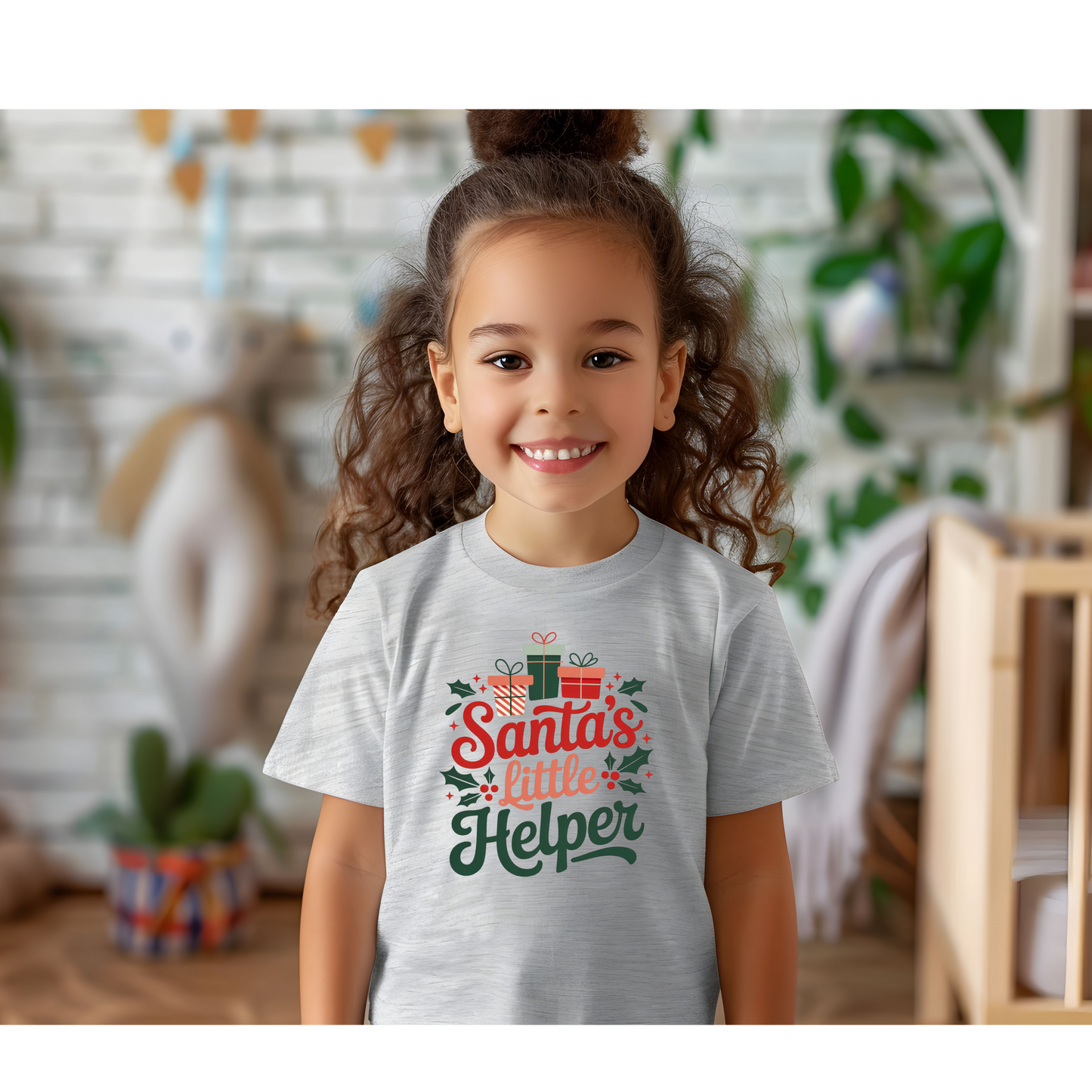 Santa's Little Helper Toddler Holiday Tee
