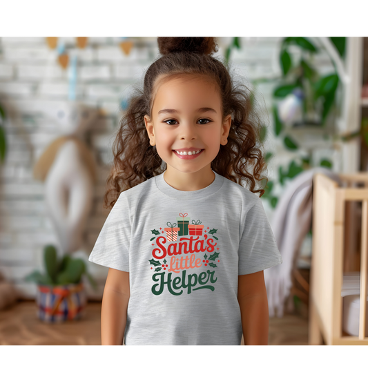 Santa's Little Helper Toddler Holiday Tee