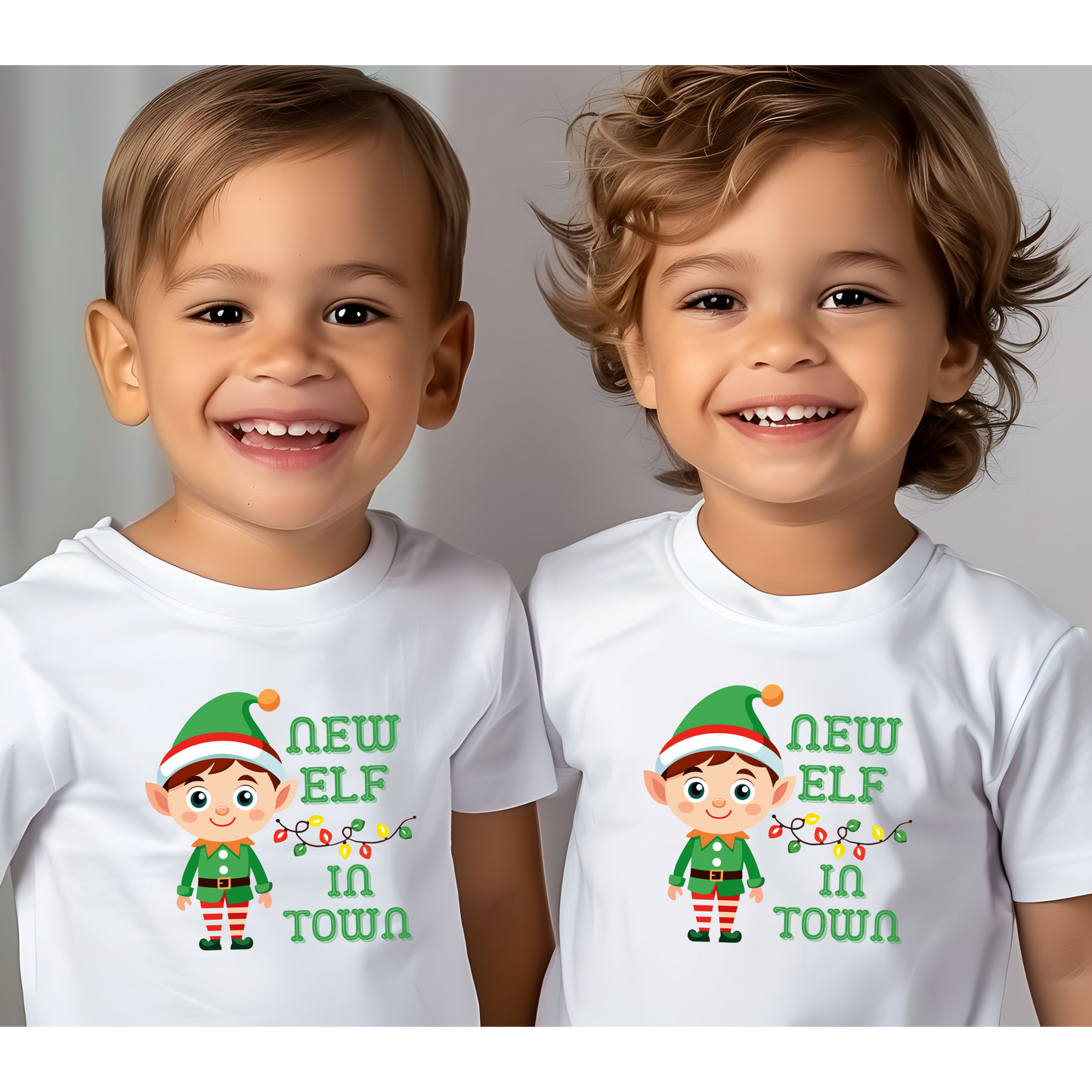 New Elf in Town Toddler T-shirt, Holiday Gift, Christmas Gift