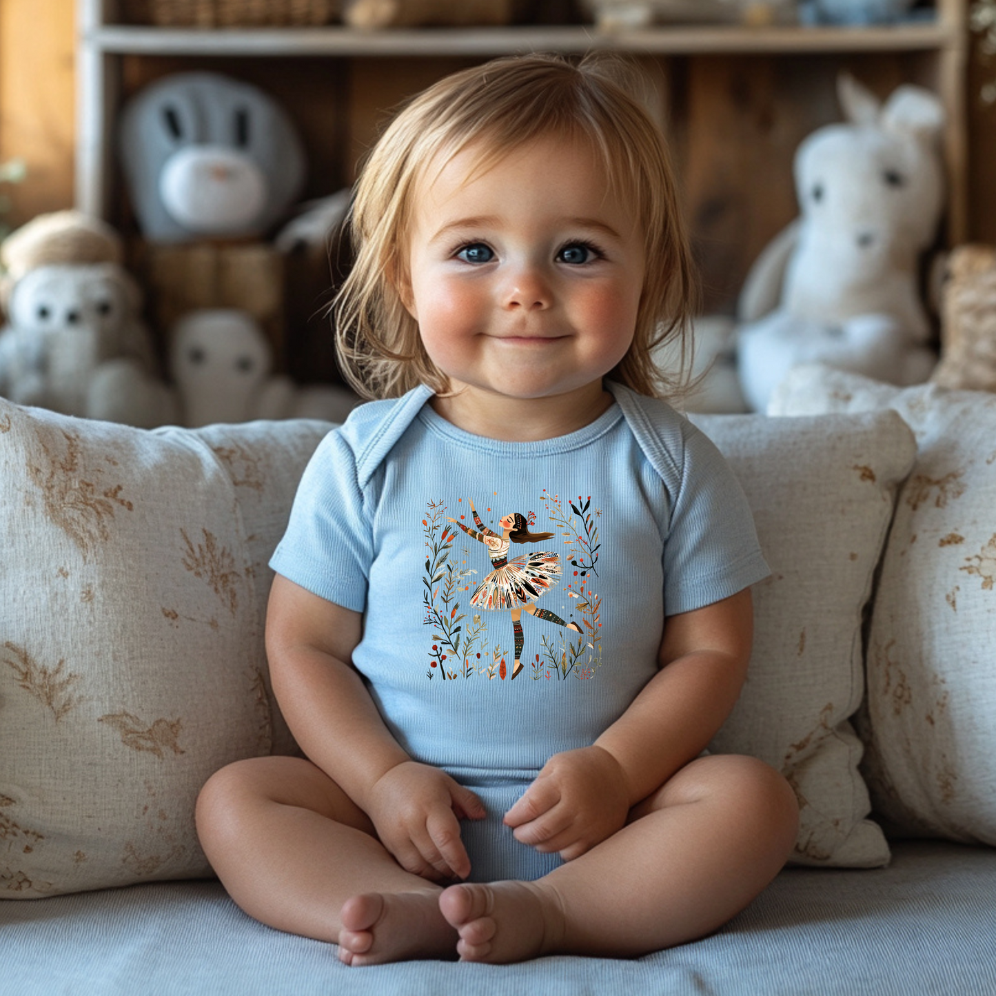 Nutcracker Ballet Scandinvian-Inspired Infant Bodysuit