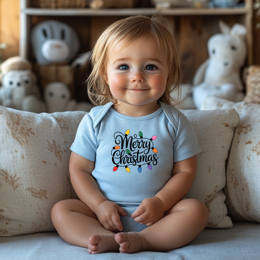 Merry Christmas Lights Infant Bodysuit, Cute Baby Outfit, Holiday Baby Clothes, Christmas Gift for Newborns, Cute Baby Bodysuit, Winter Baby [...]