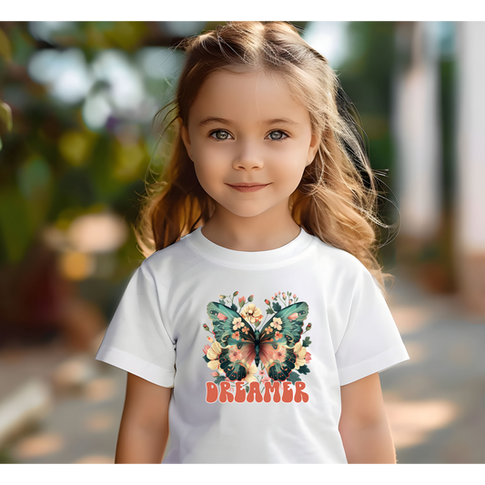 Boho Butterfly Toddler Tee - Dreamer