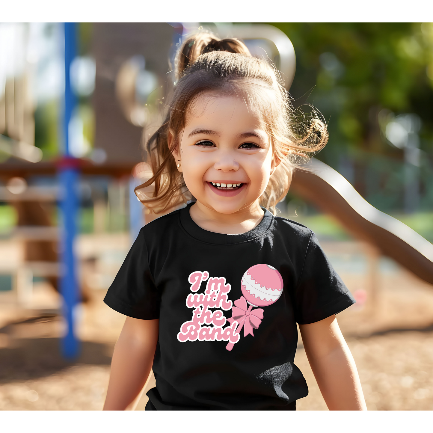 I'm with the Band Rock n Roll Toddler Tee, Future Musician, Bella+Canvas